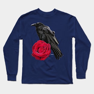 Crow Rose Long Sleeve T-Shirt